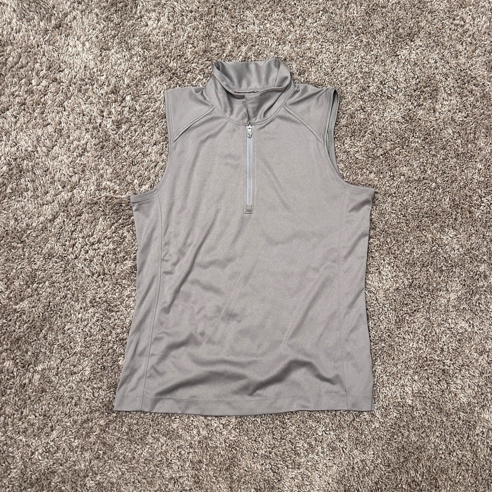 Slazenger Golf Quarter Zip Sleeveless Polo
